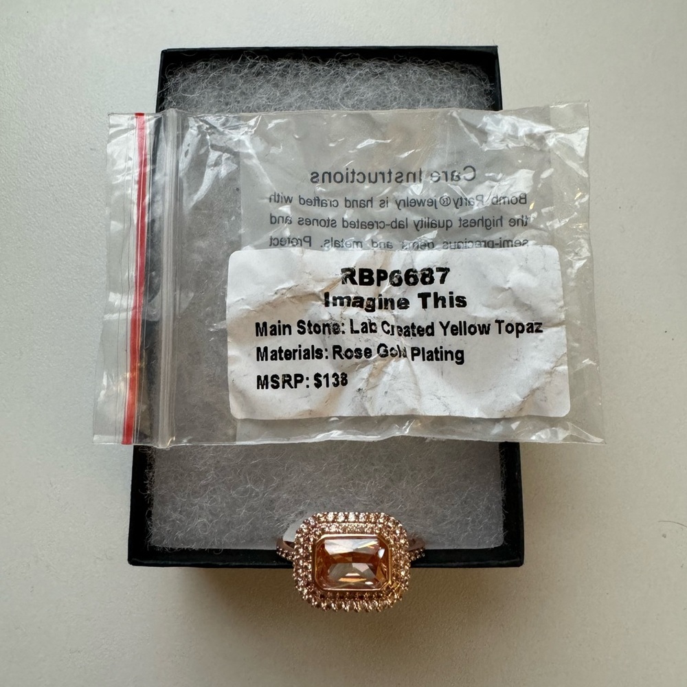Imagine This Ring BP Yellow Topaz Size 9